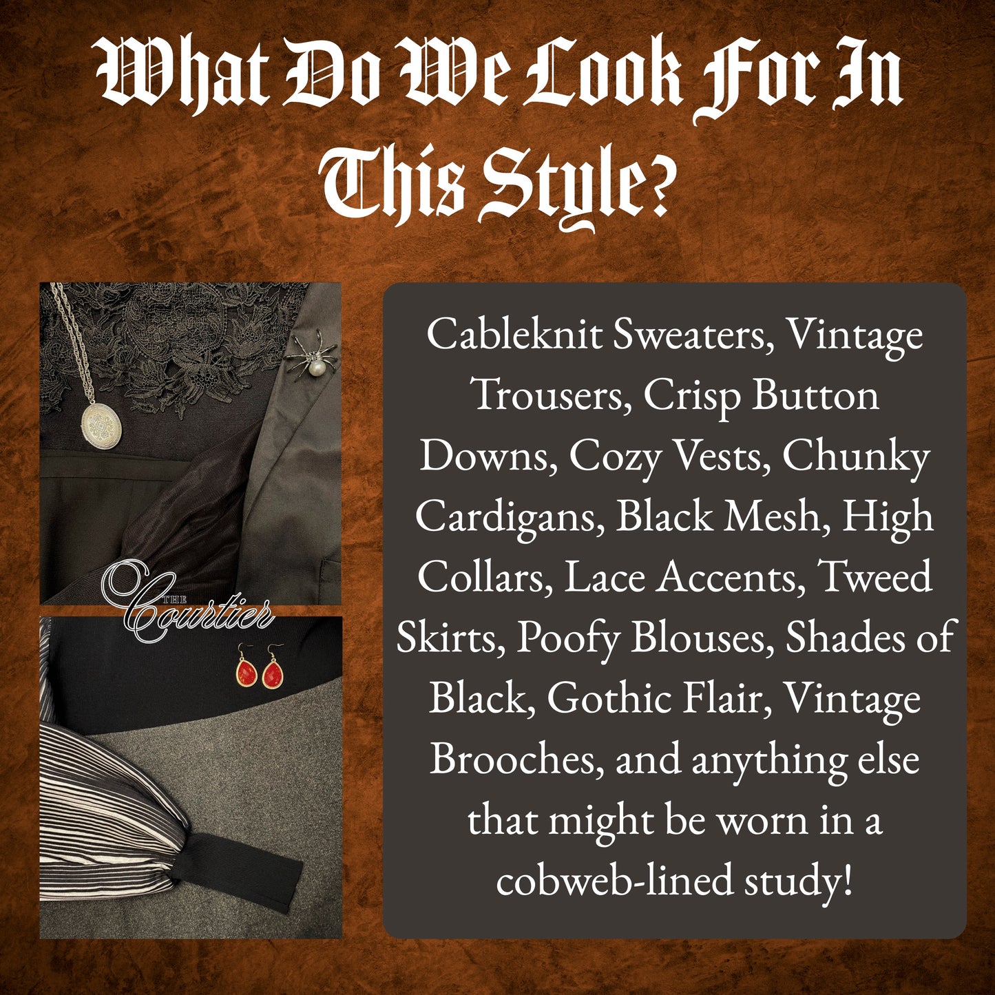 The Gothic Professor Wardrobe