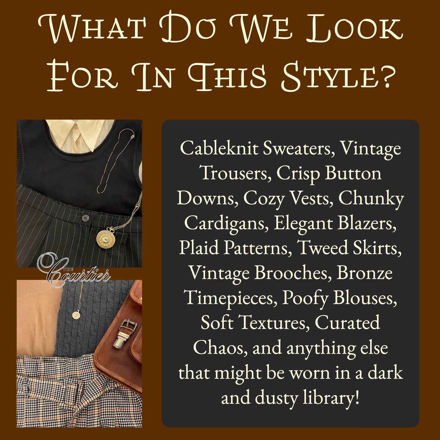 The Dark Academic Wardrobe