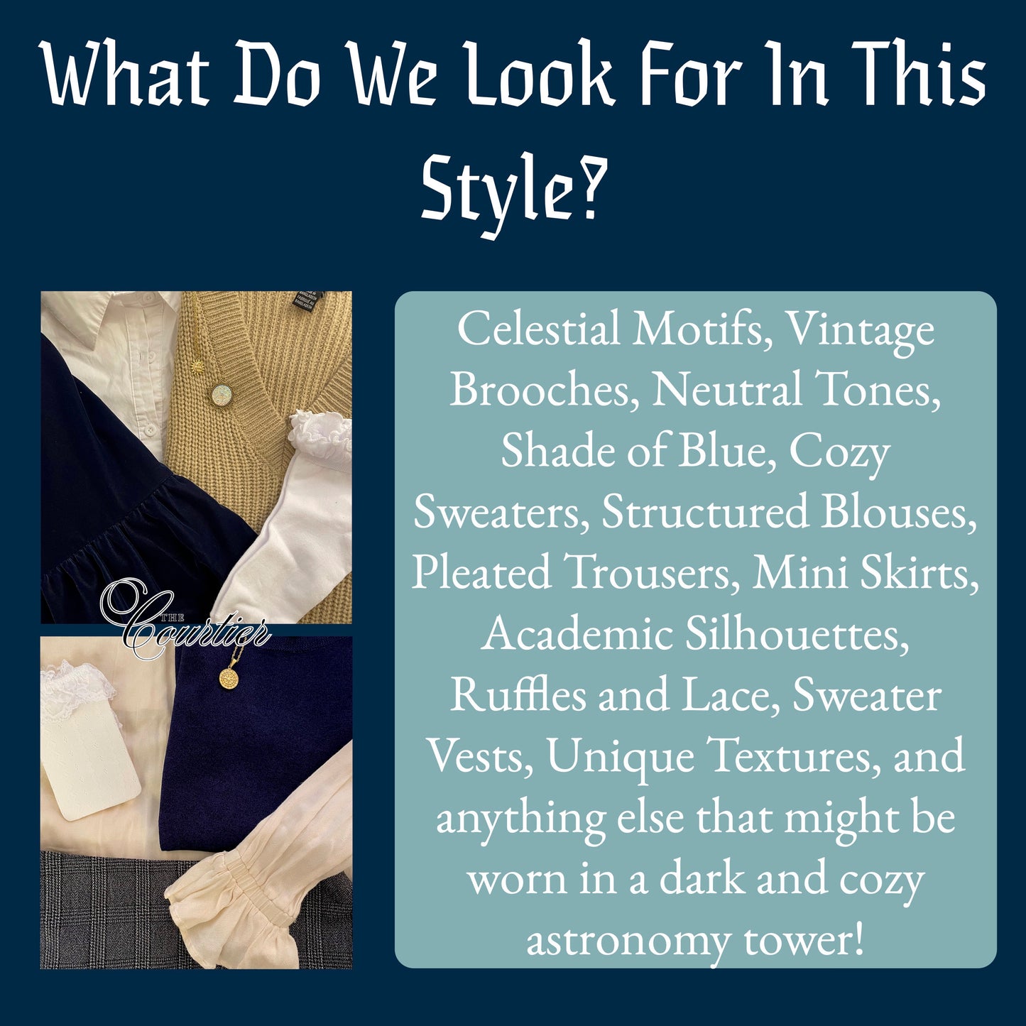 The Astronomy Apprentice Wardrobe