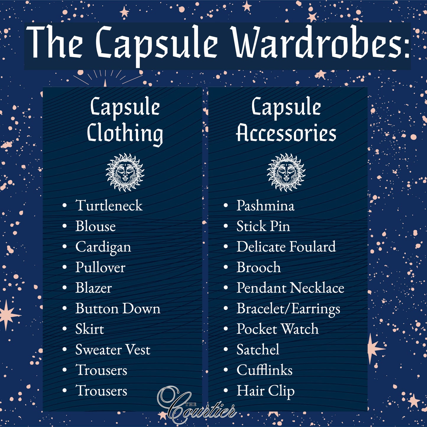 The Astronomy Apprentice Wardrobe